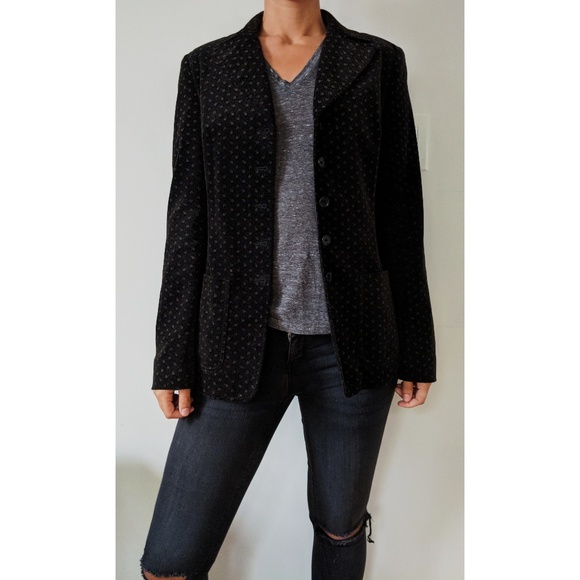 Black Velvet Blazer - Picture 3 of 3